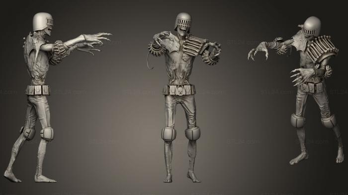 Figurines simple (Judge Death poses, STKPR_0718) 3D models for cnc